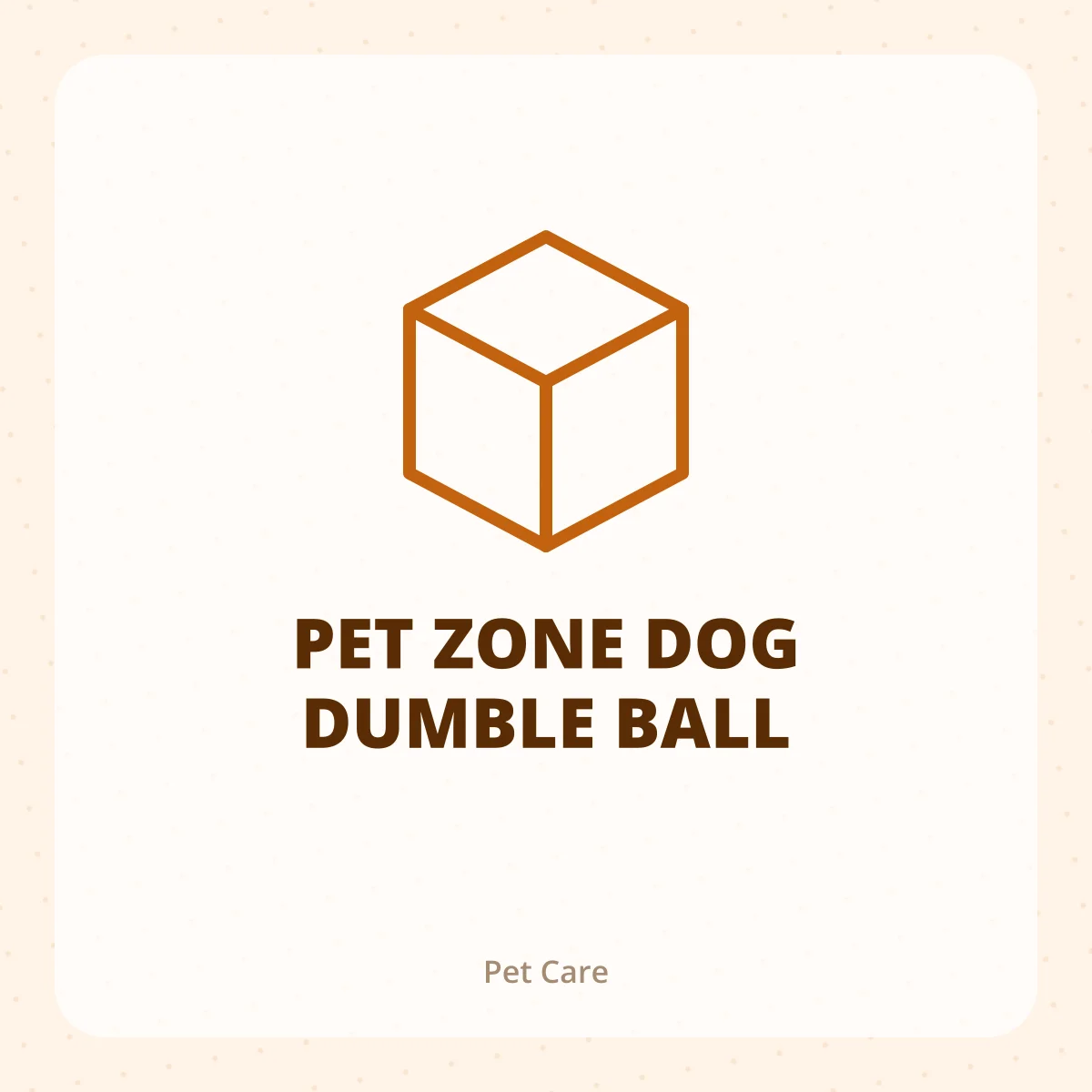 PET ZONE DOG DUMBLE BALL 1X1