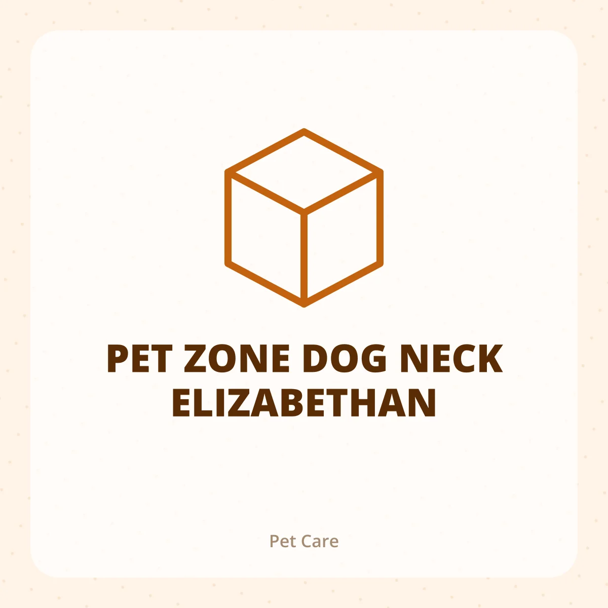 PET ZONE DOG NECK ELIZABETHAN 1X1