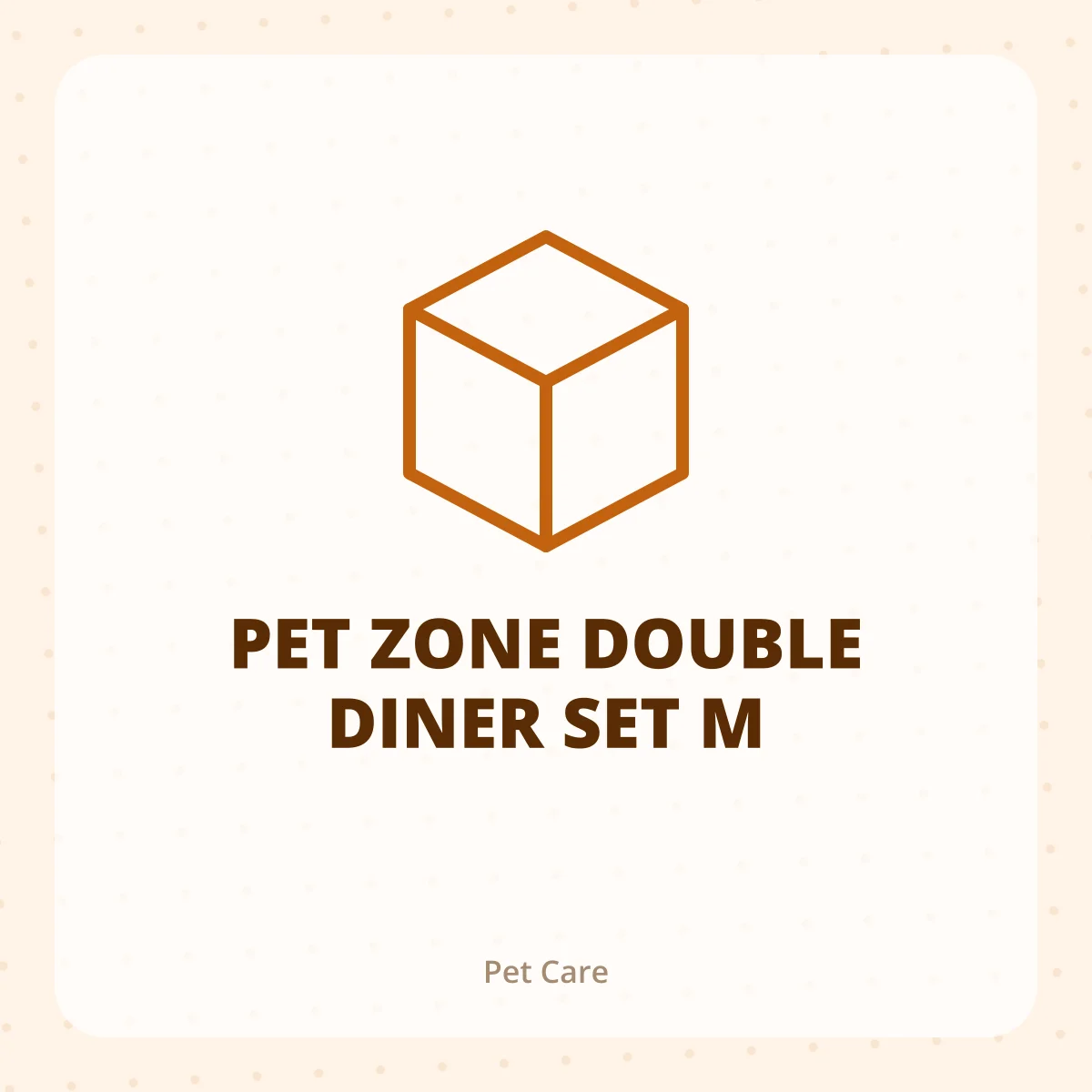 PET ZONE DOUBLE DINER SET M 1X1