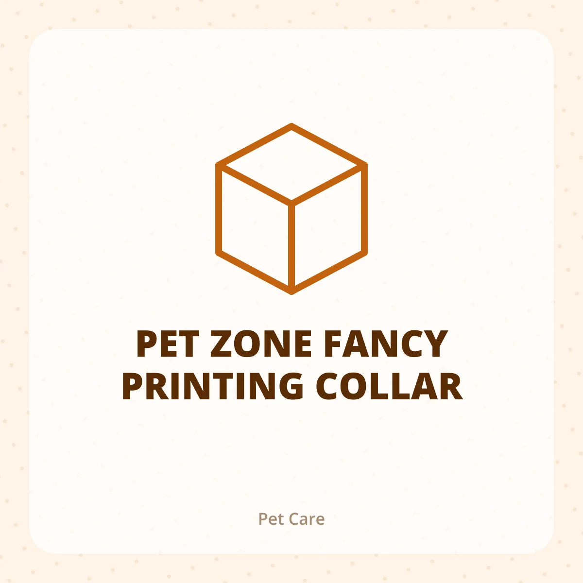 PET ZONE FANCY PRINTING COLLAR 1X1