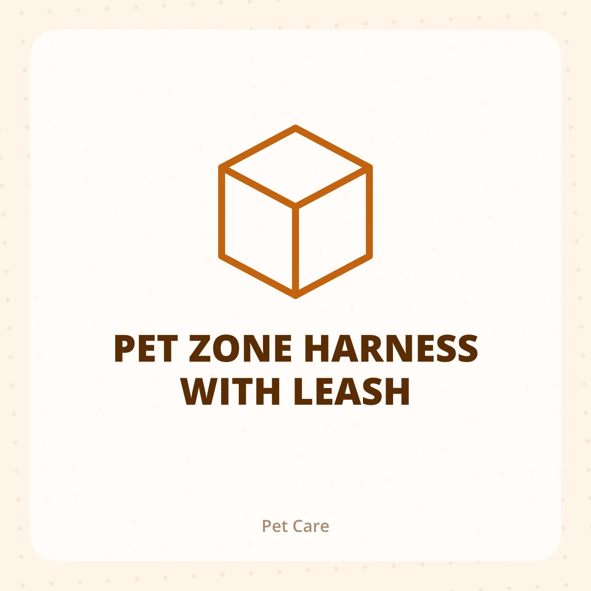 PET ZONE HARNESS WITH LEASH 1X1