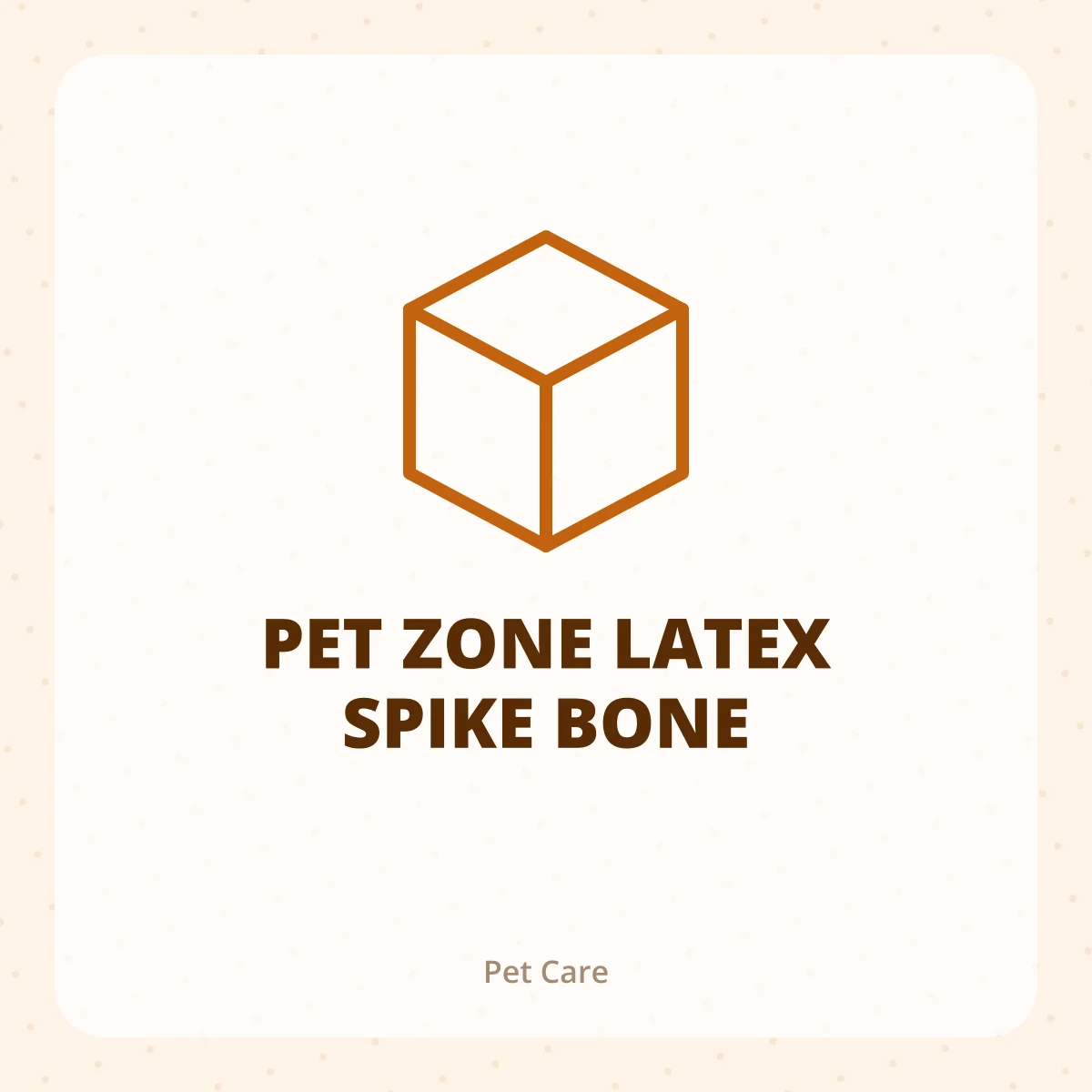 PET ZONE LATEX SPIKE BONE 1X1