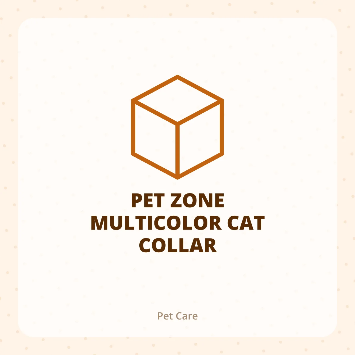 PET ZONE MULTICOLOR CAT COLLAR 1X1