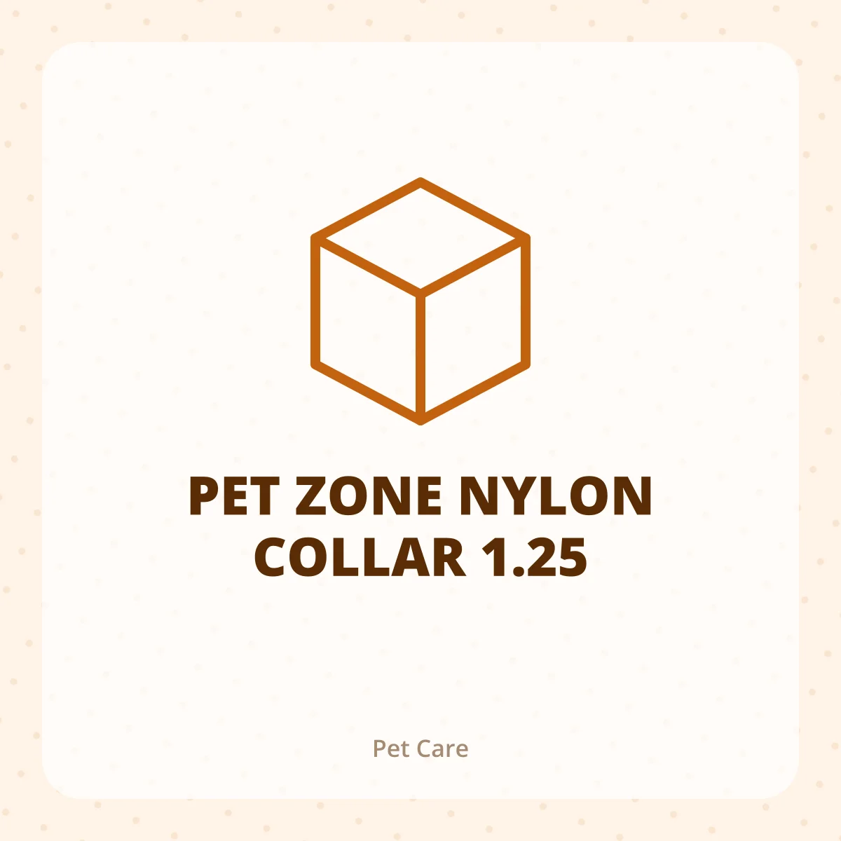 PET ZONE NYLON COLLAR 1.25 1X1