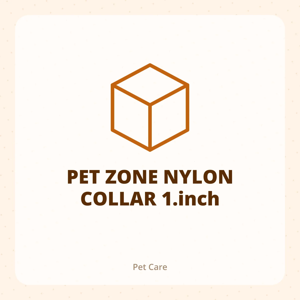 PET ZONE NYLON COLLAR 1.inch 1X1