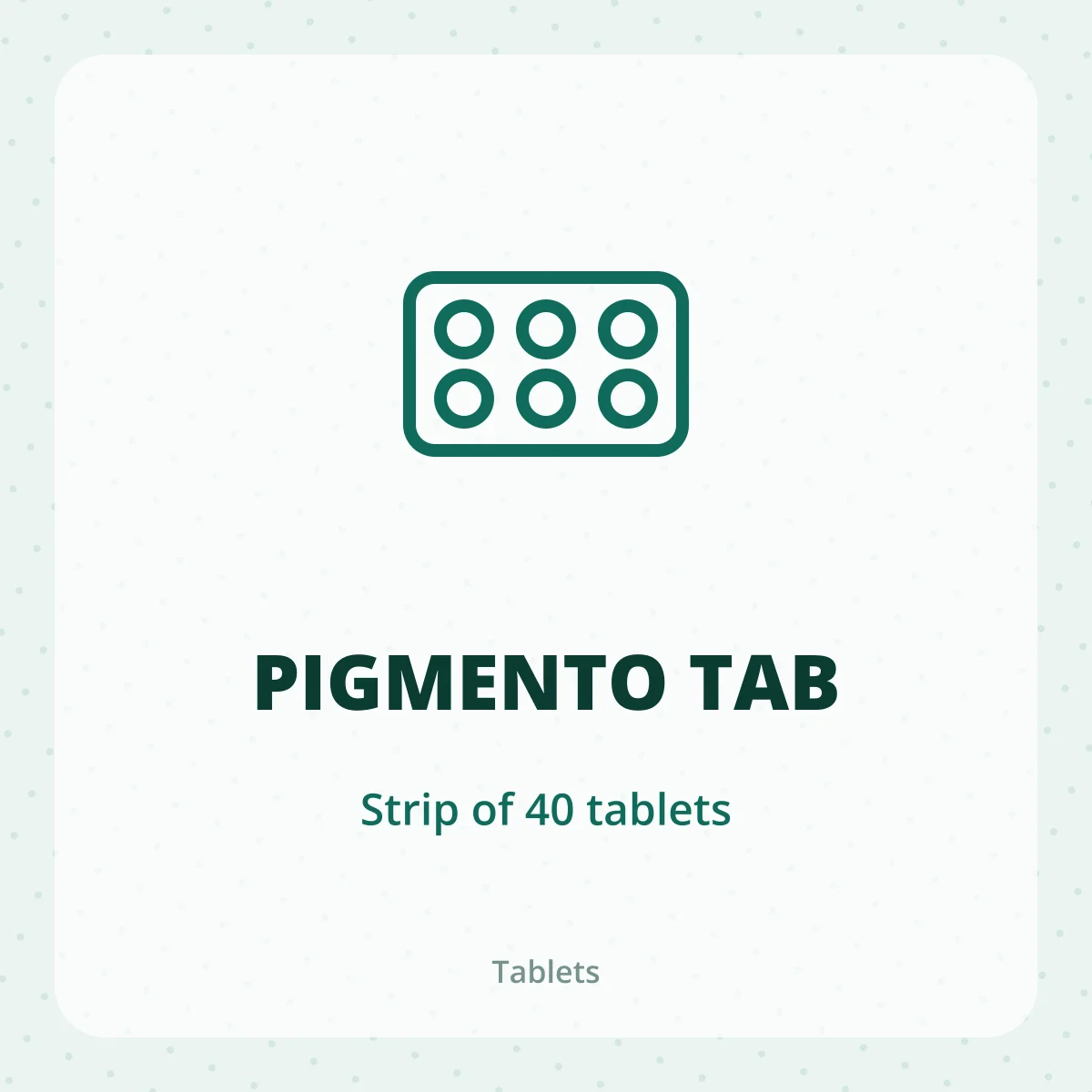 PIGMENTO TAB 1X40