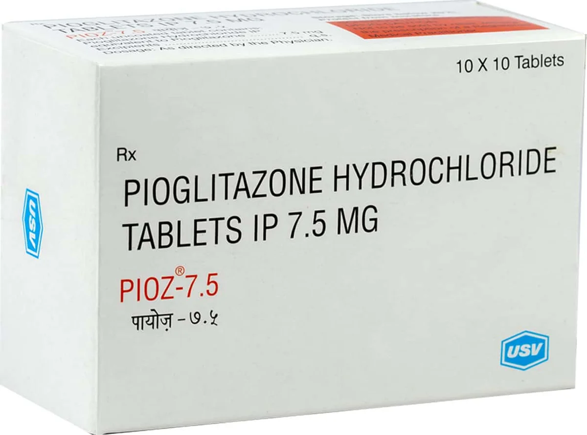 PIOZ-7.5MG TAB 1X10