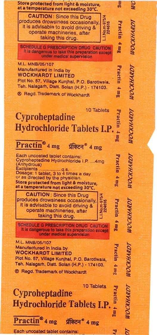 PRACTIN-4MG TAB 1X10