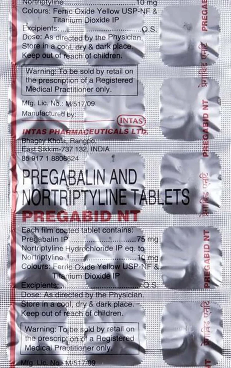 PREGABID NT TAB 1X15