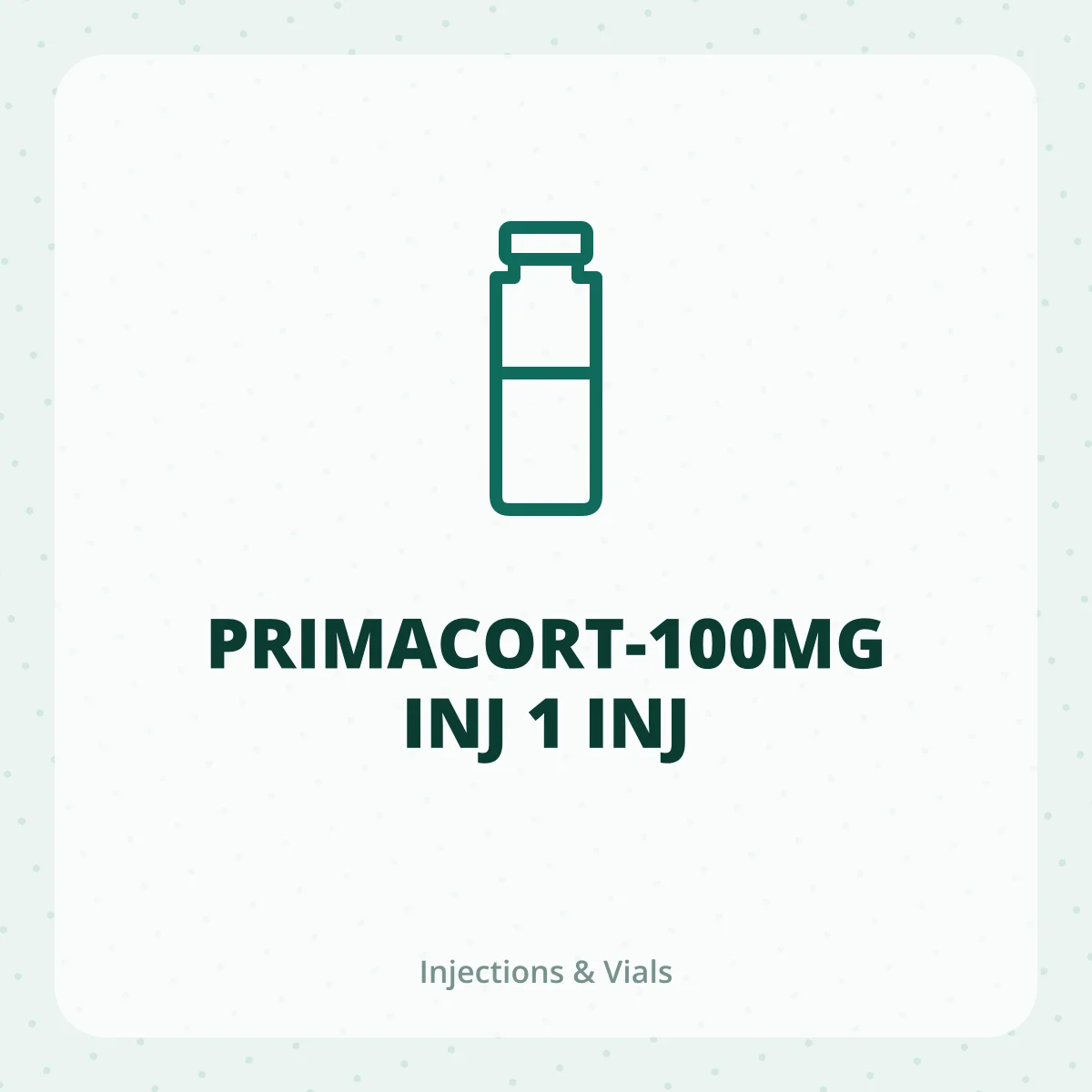 PRIMACORT-100MG INJ 1 INJ