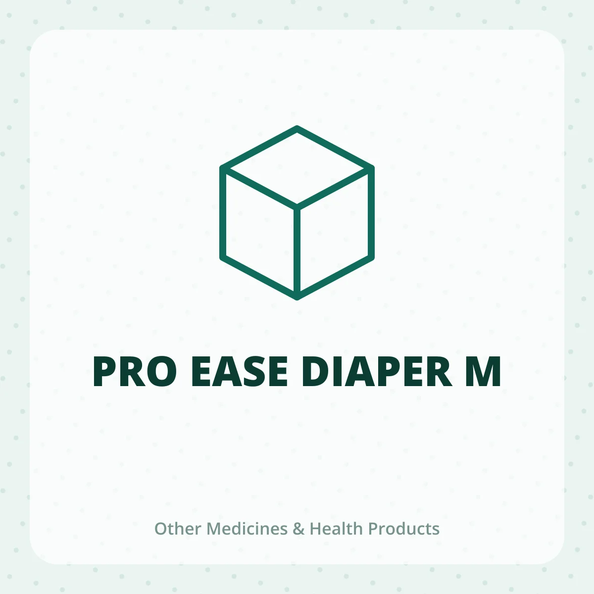 PRO EASE DIAPER M 1X1