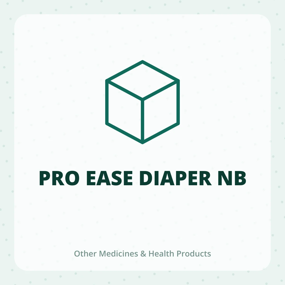 PRO EASE DIAPER NB 1X1