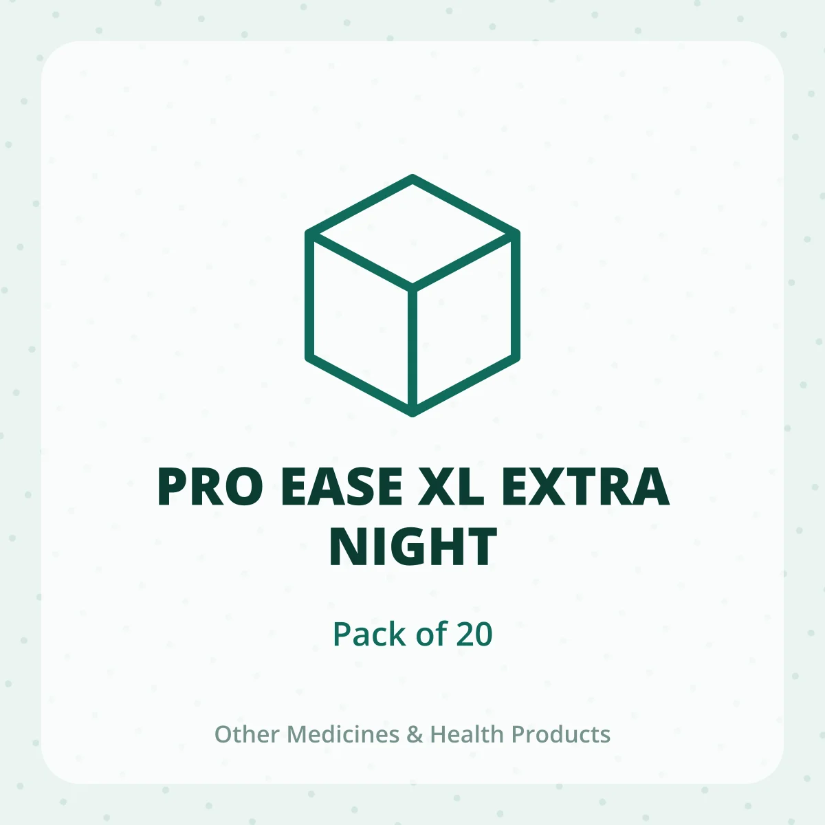 PRO EASE XL EXTRA NIGHT 1*20
