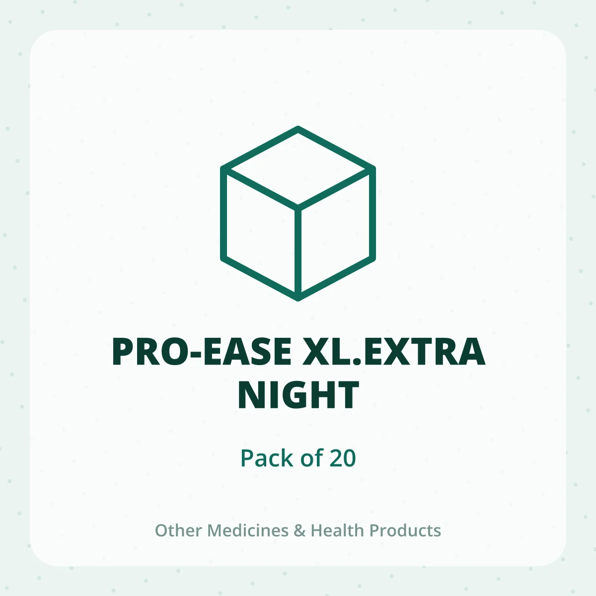 PRO-EASE XL.EXTRA NIGHT 1X20