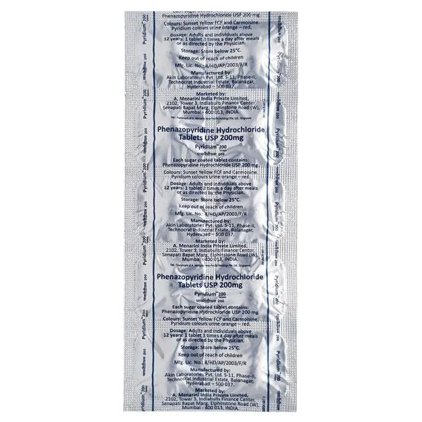 PYRIDIUM-200MG TAB 1X10