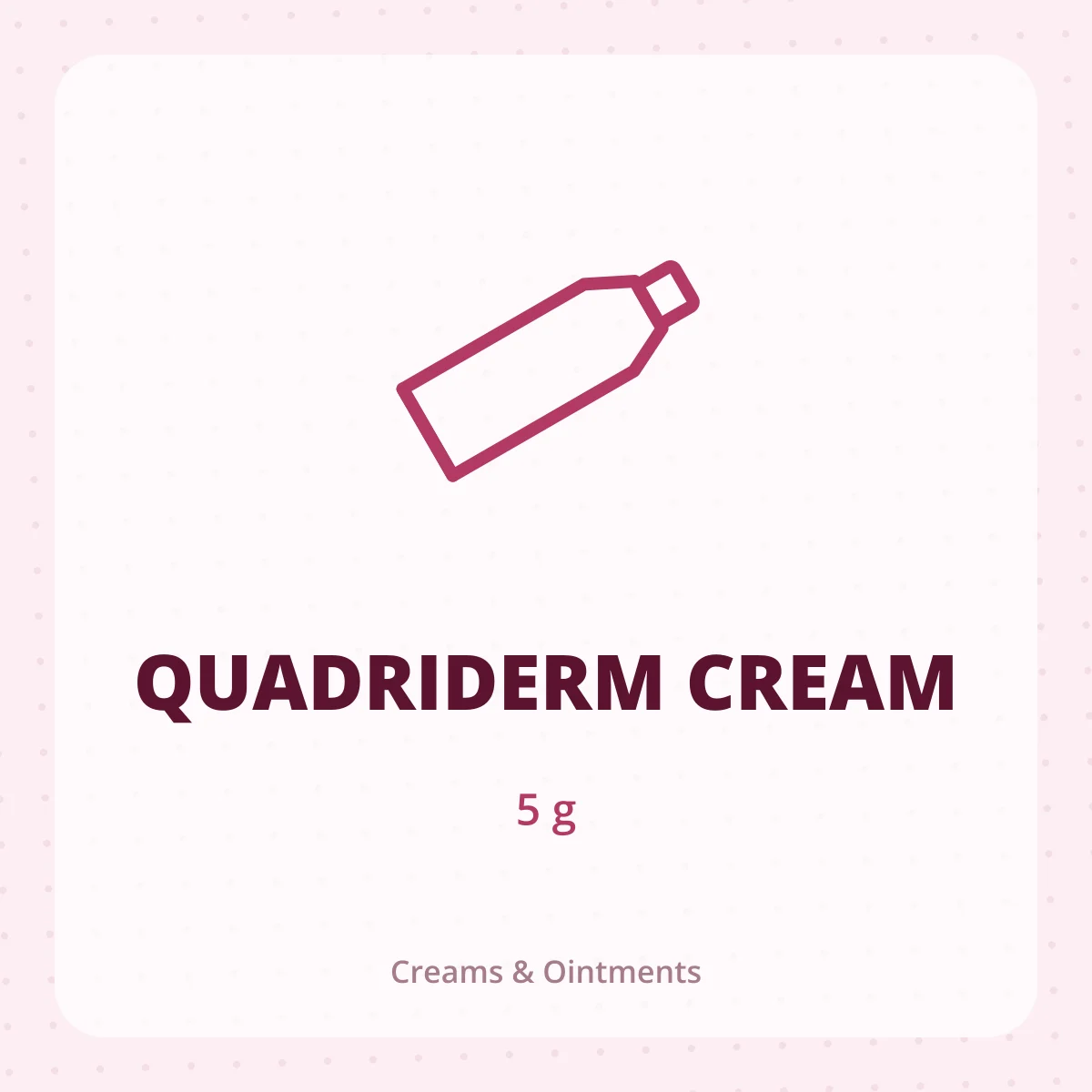 QUADRIDERM CREAM 1X5G