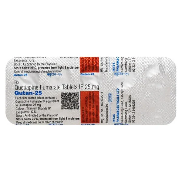 QUTAN-25MG TAB 1X10