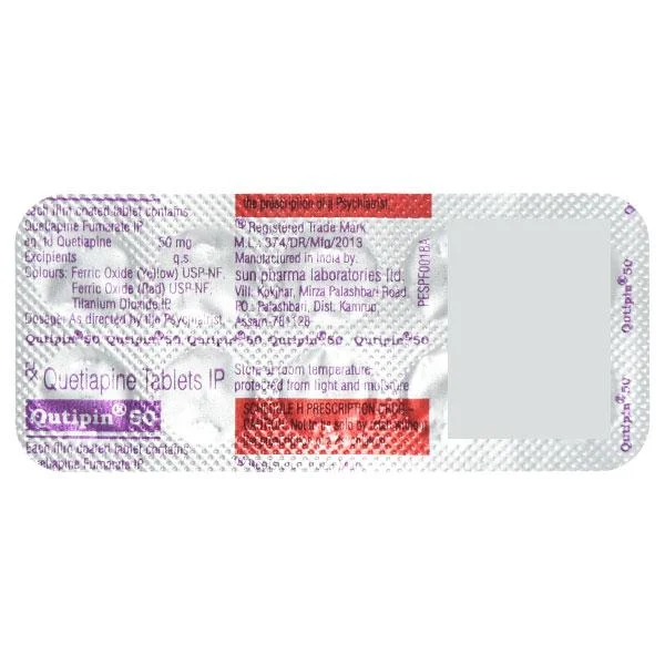 QUTIPIN-50MG TAB 1X10