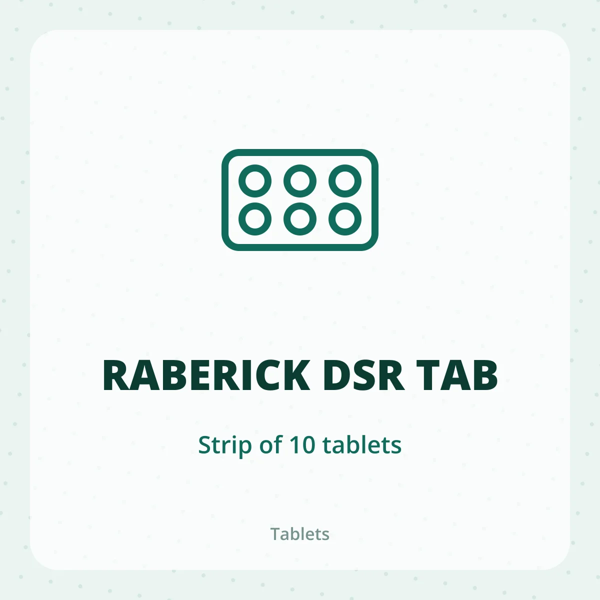 RABERICK DSR TAB 1X10