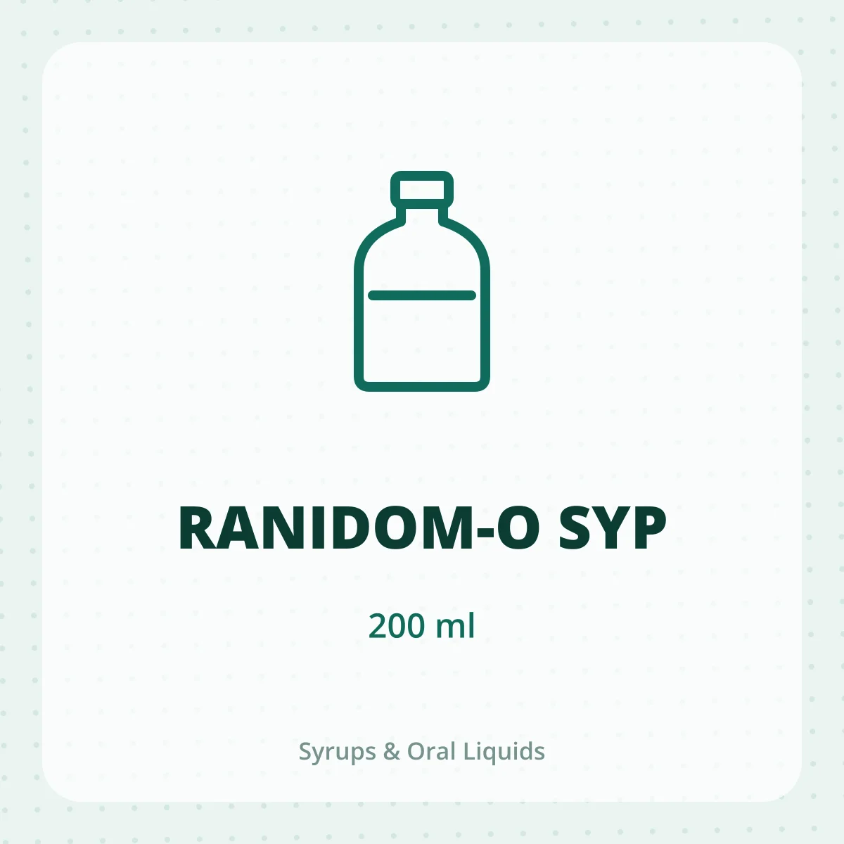 RANIDOM-O SYP 1X200ML