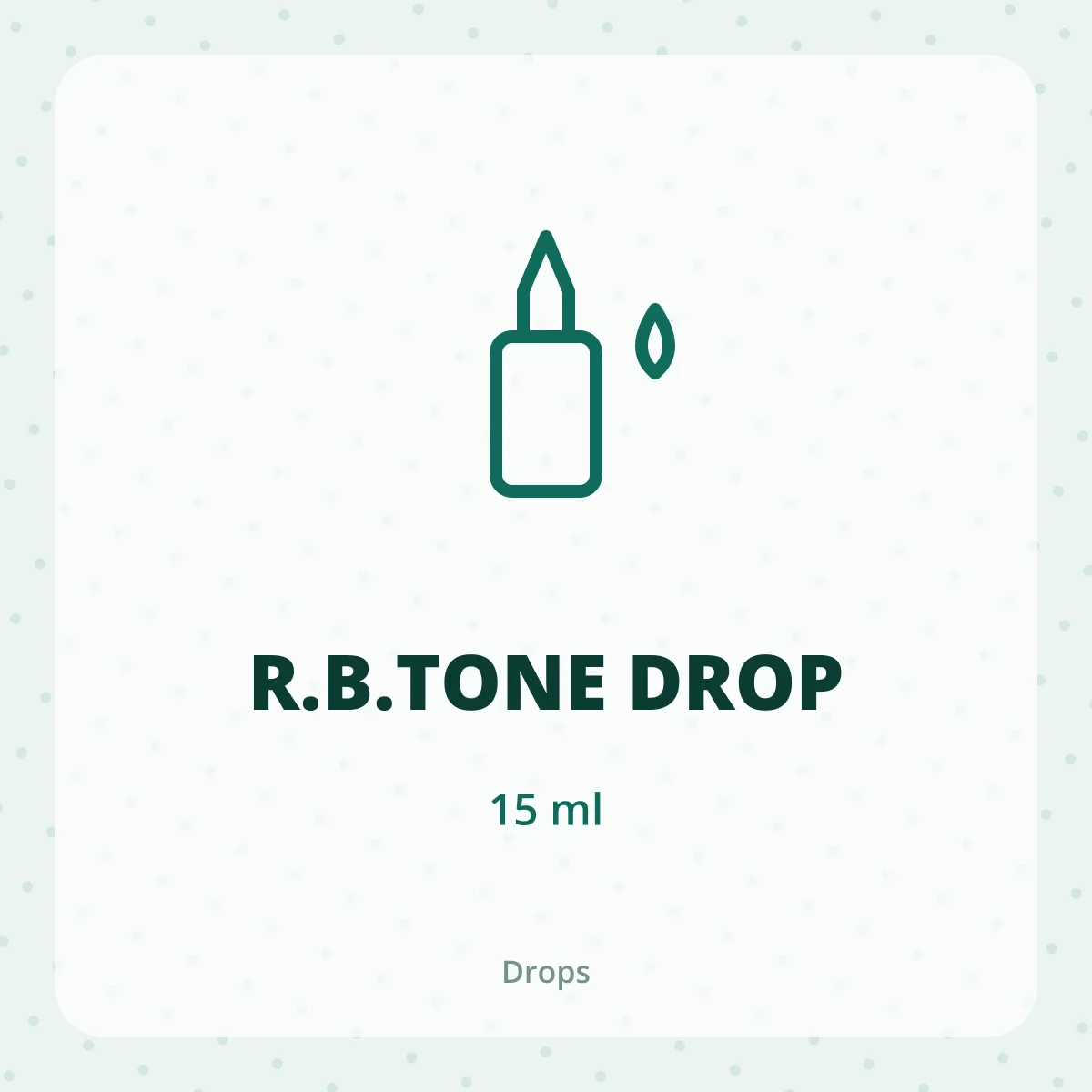 R.B.TONE DROP 1X15ML