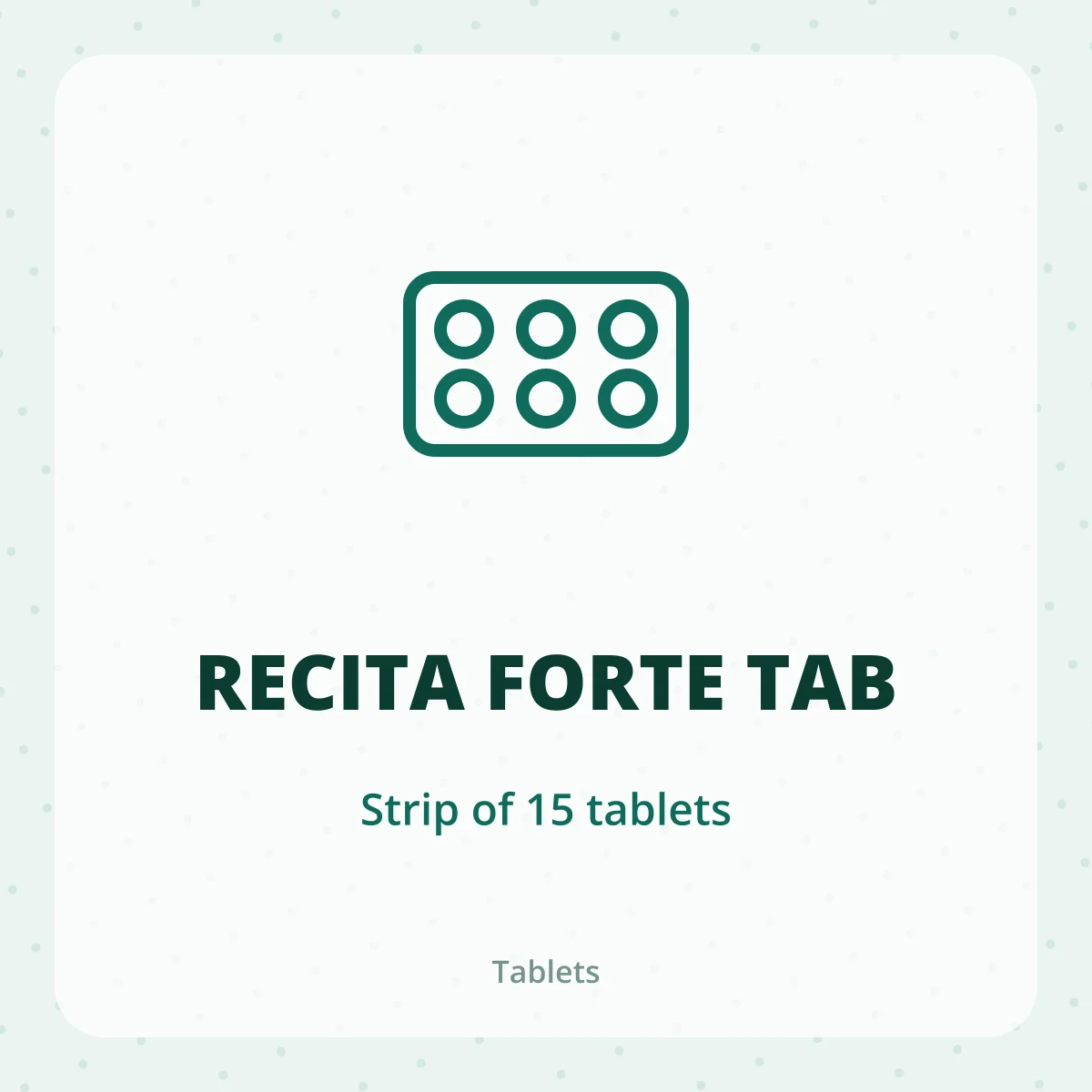 RECITA FORTE TAB 1X15