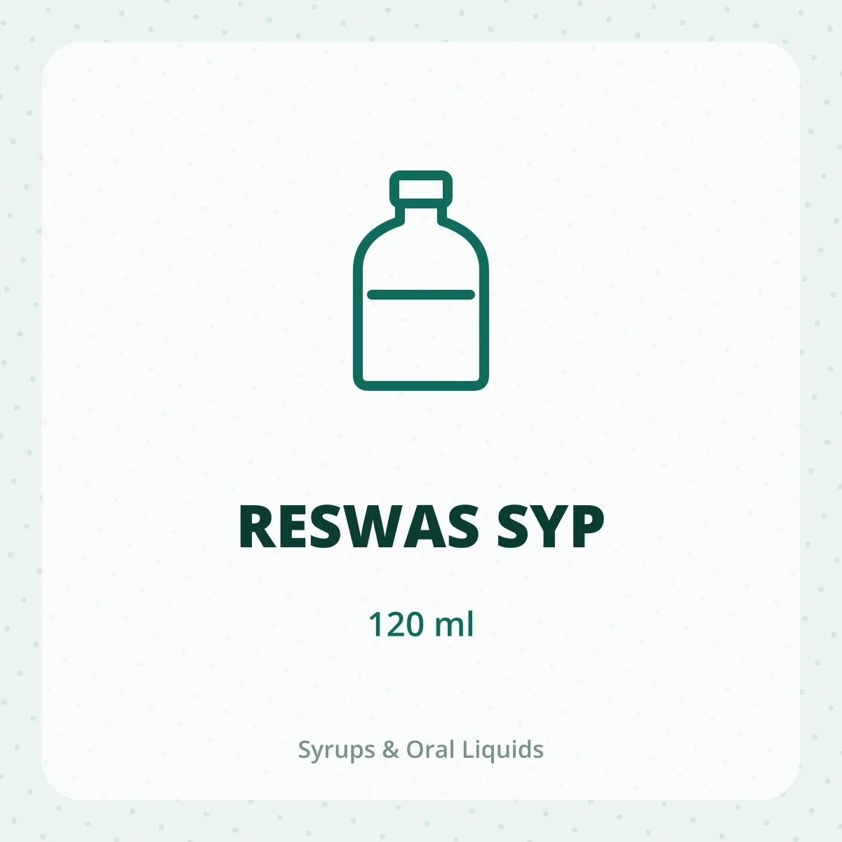 RESWAS SYP 1X120ML