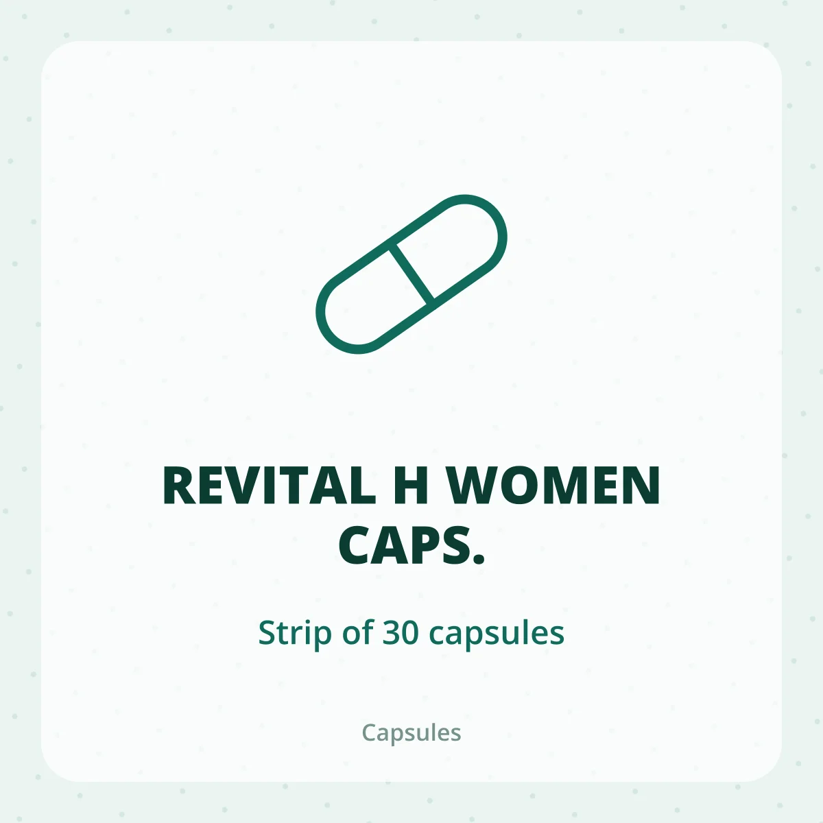 REVITAL H WOMEN CAPS. 1X30