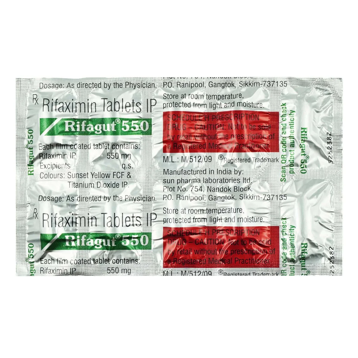 RIFAGUT-550MG TAB 1X10
