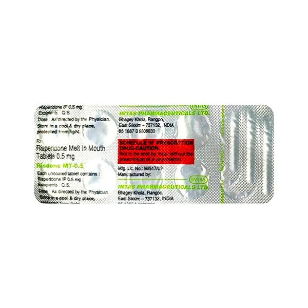 RISDONE-MT 0.5MG TAB 1X10
