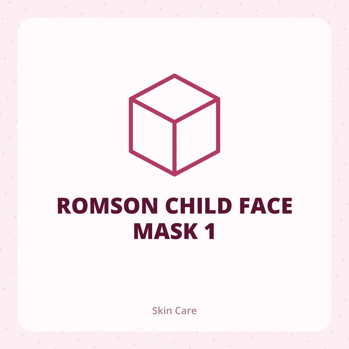ROMSON CHILD FACE MASK 1