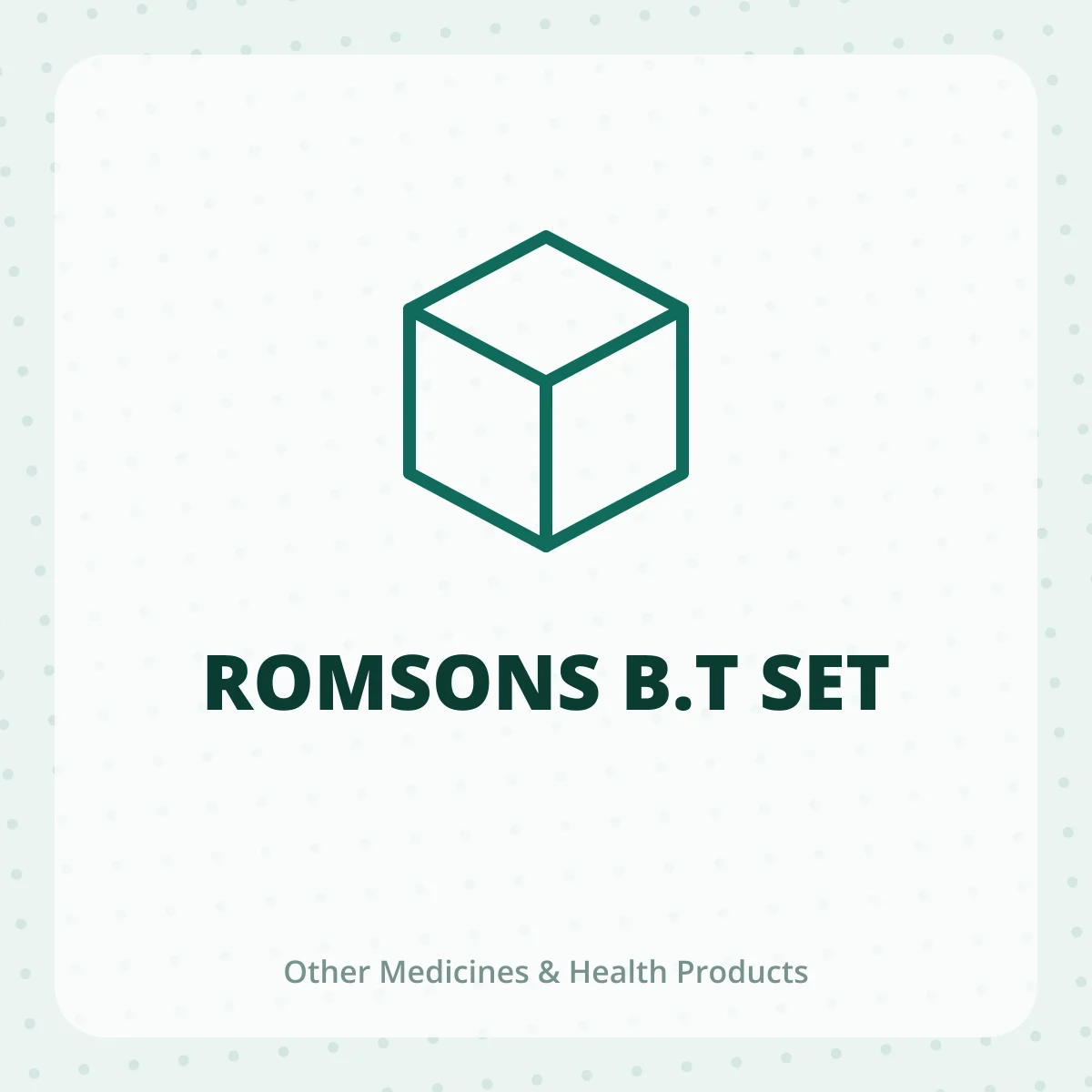 ROMSONS B.T SET 1X1