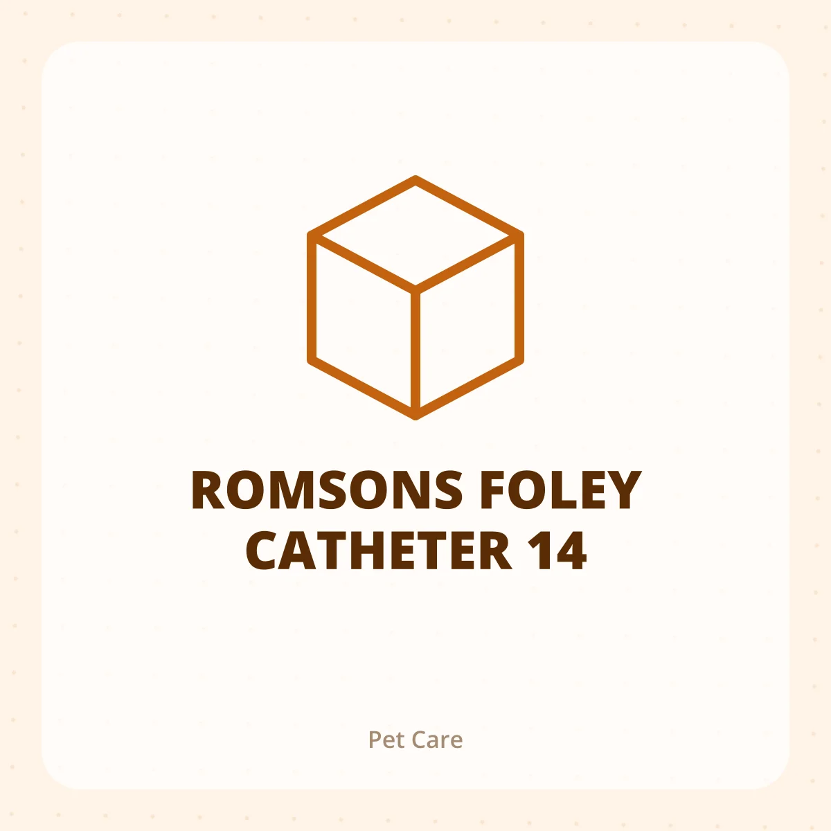 ROMSONS FOLEY CATHETER 14 1X1