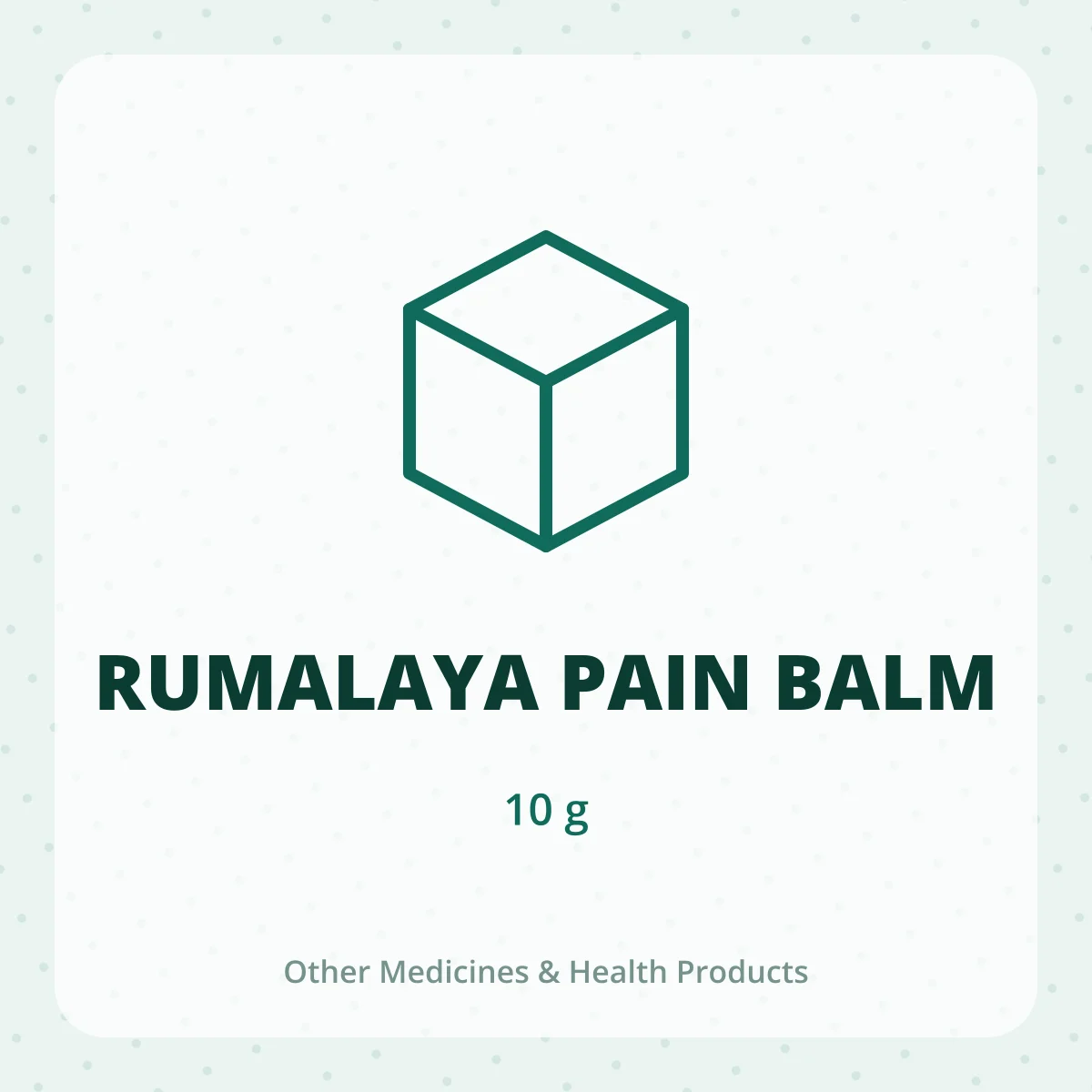 RUMALAYA PAIN BALM 1X10G
