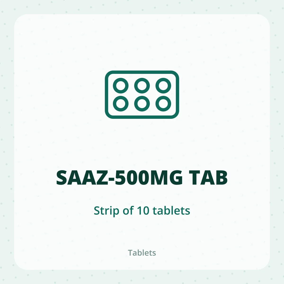 SAAZ-500MG TAB 1X10