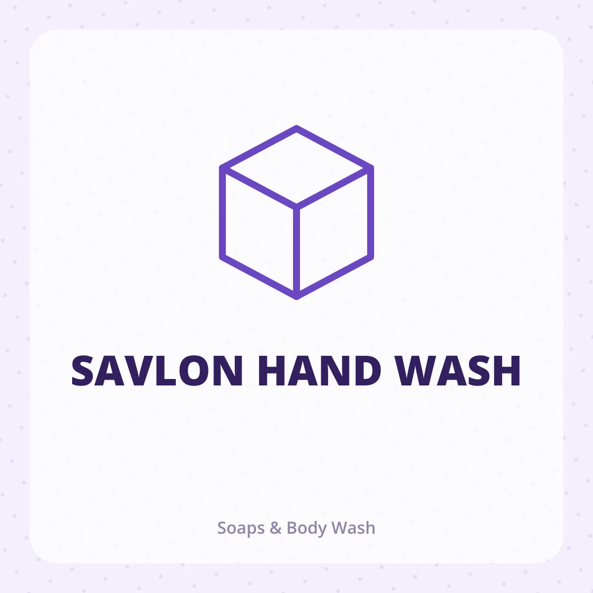 SAVLON HAND WASH 1X1
