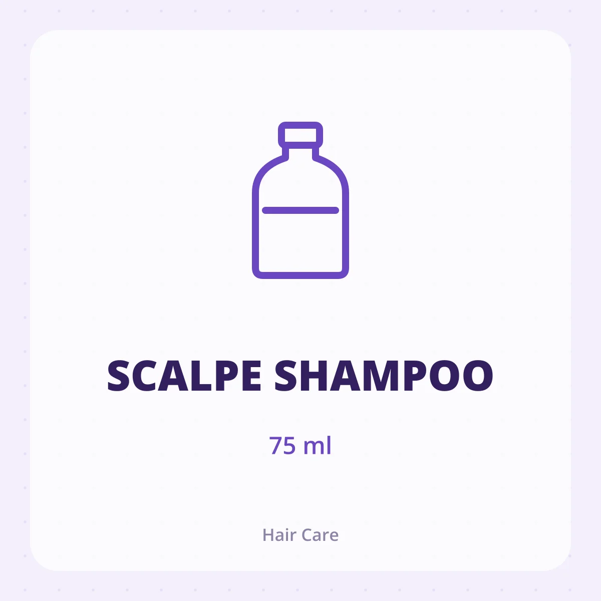 SCALPE SHAMPOO 1X75ML