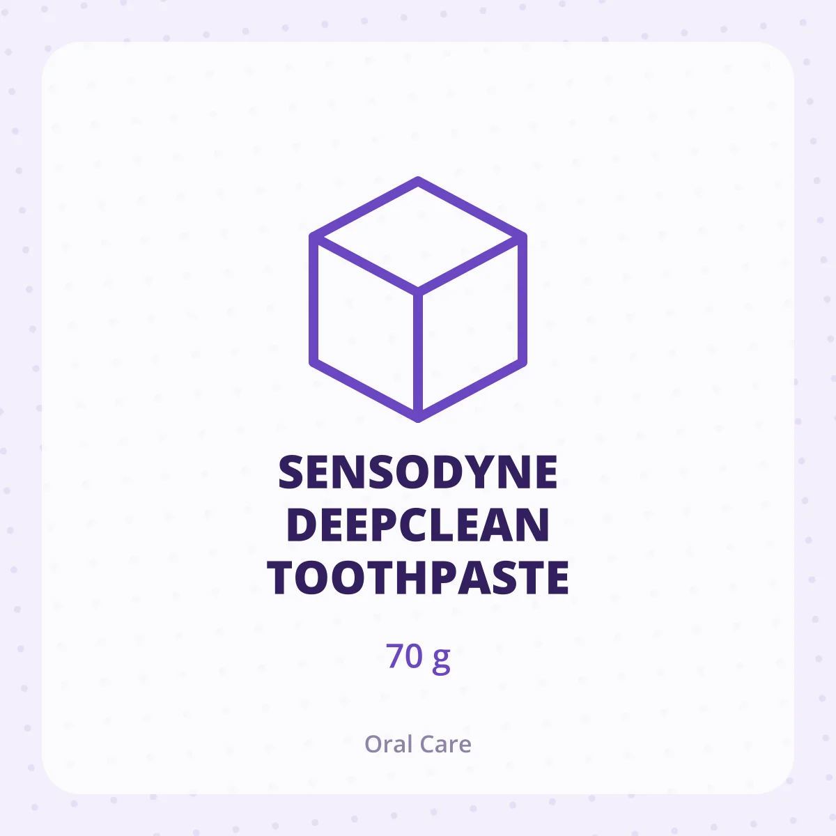 SENSODYNE DEEPCLEAN TOOTHPASTE 1X70GM