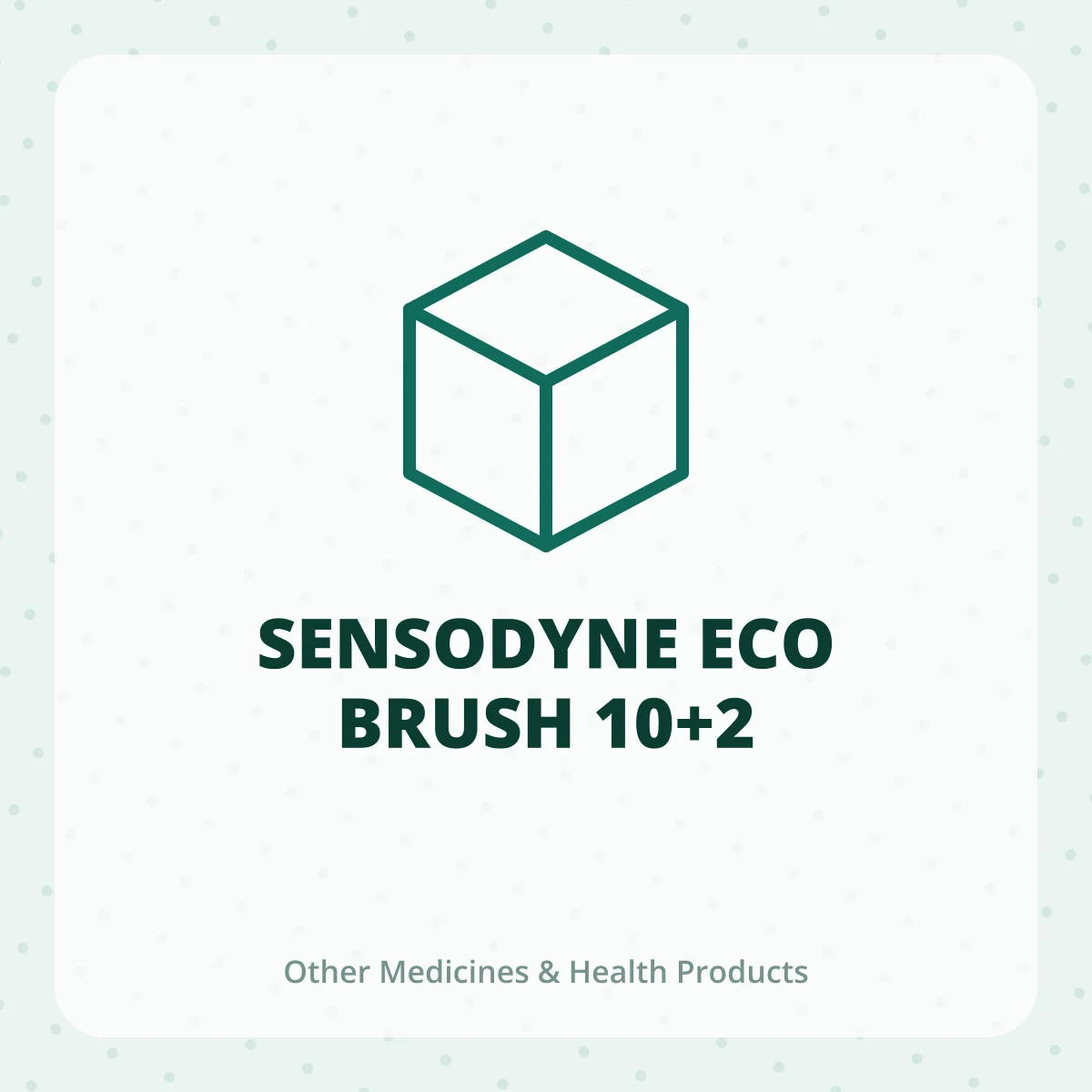 SENSODYNE ECO BRUSH 10+2 1X1