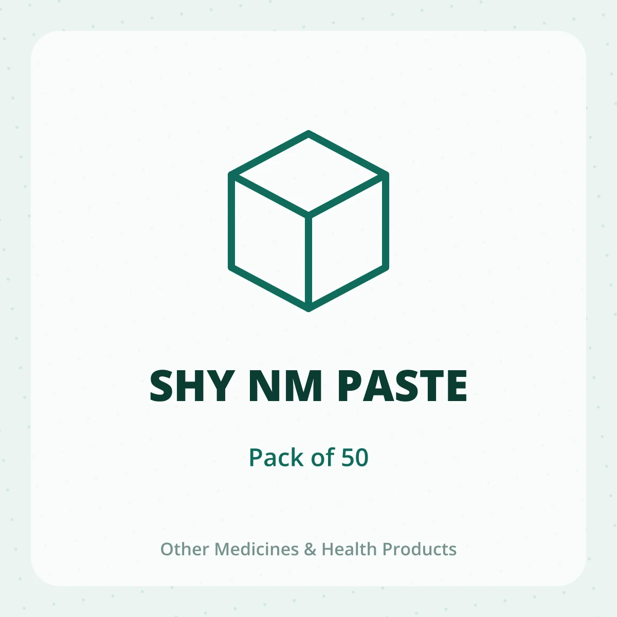 SHY NM PASTE 1X50