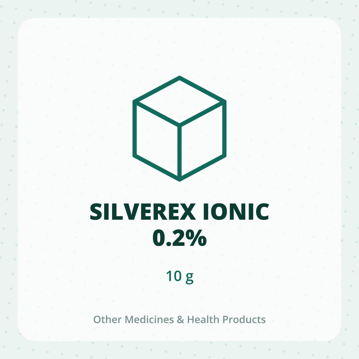 SILVEREX IONIC 0.2% 1X10G