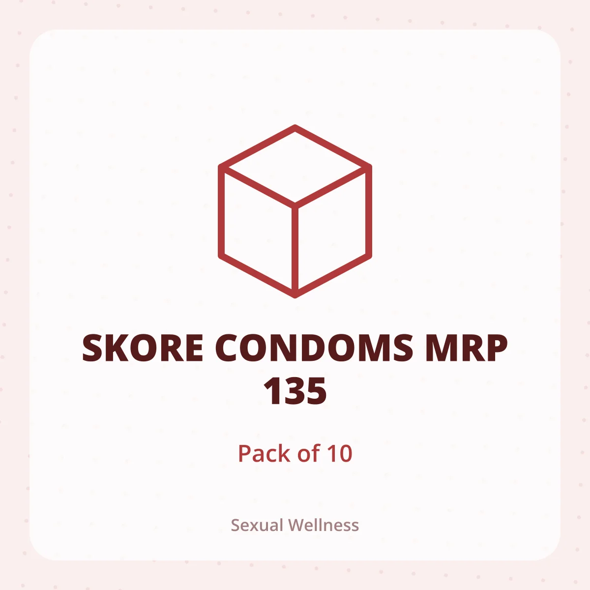 SKORE CONDOMS MRP 135 1X10