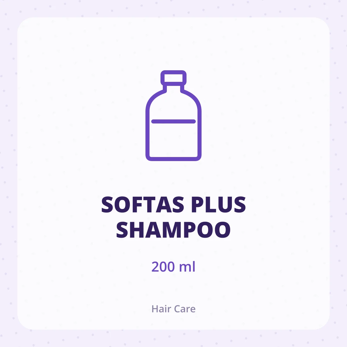 SOFTAS PLUS SHAMPOO 1X200ML