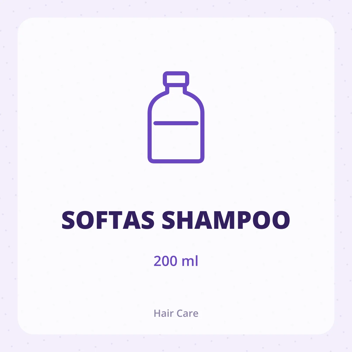 SOFTAS SHAMPOO 1X200ML