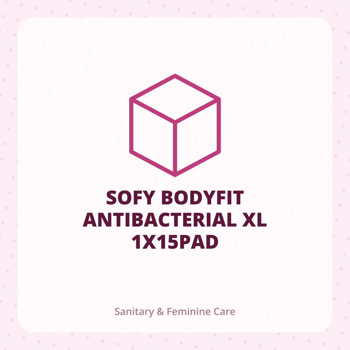 SOFY BODYFIT ANTIBACTERIAL XL 1X15PAD