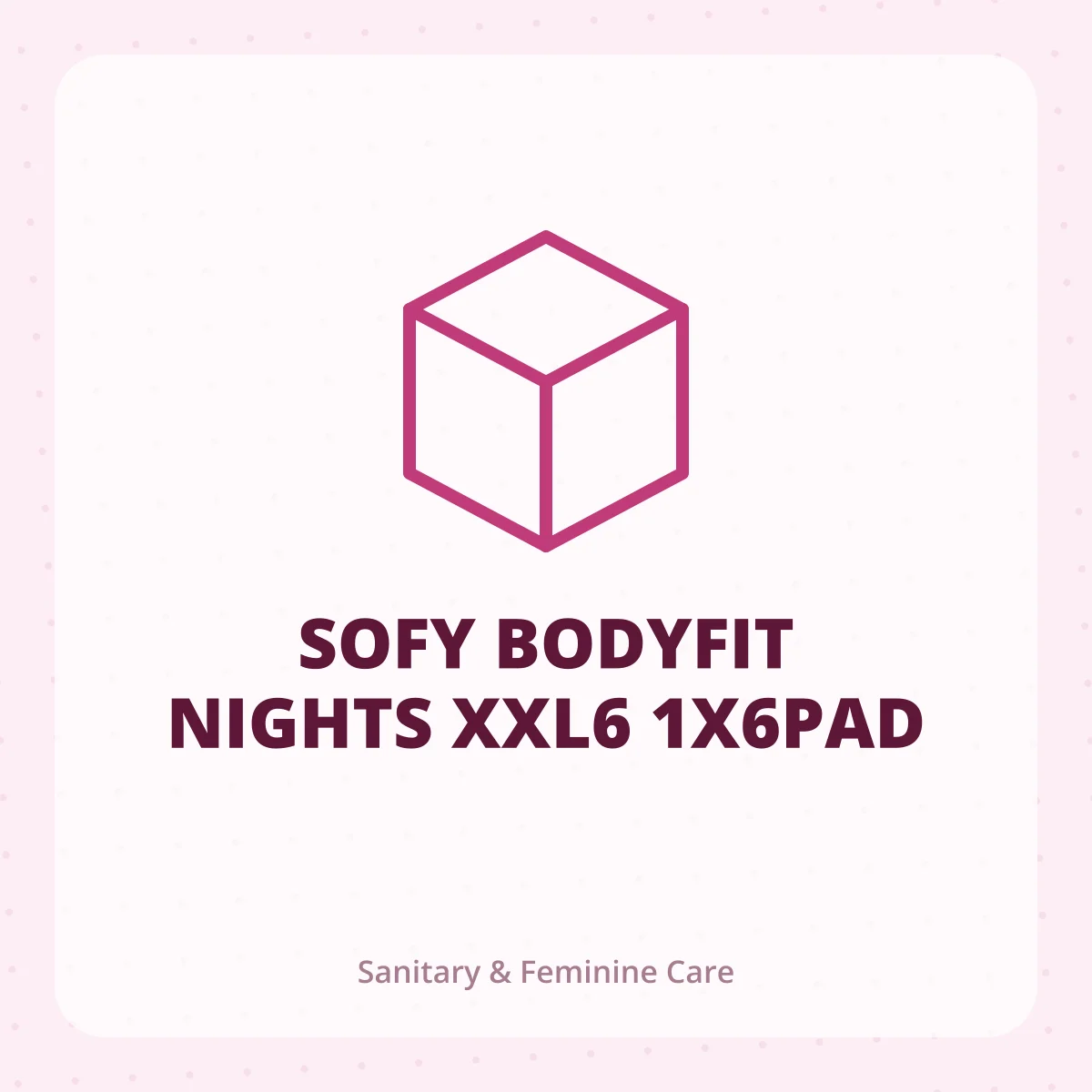 SOFY BODYFIT NIGHTS XXL6 1X6PAD