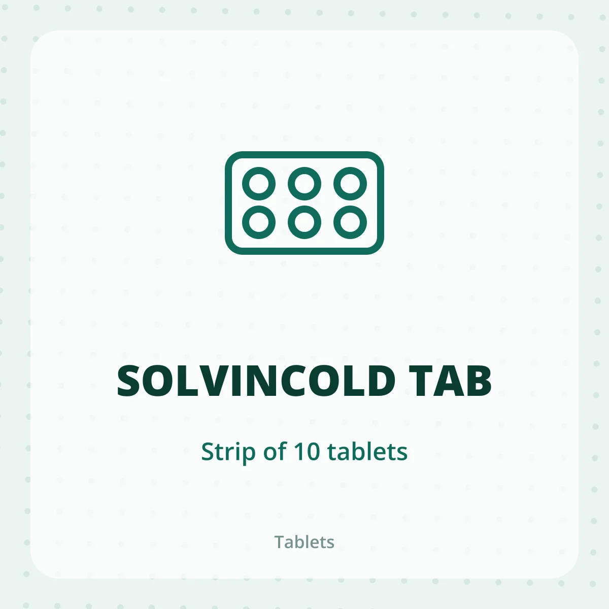 SOLVINCOLD TAB 1X10