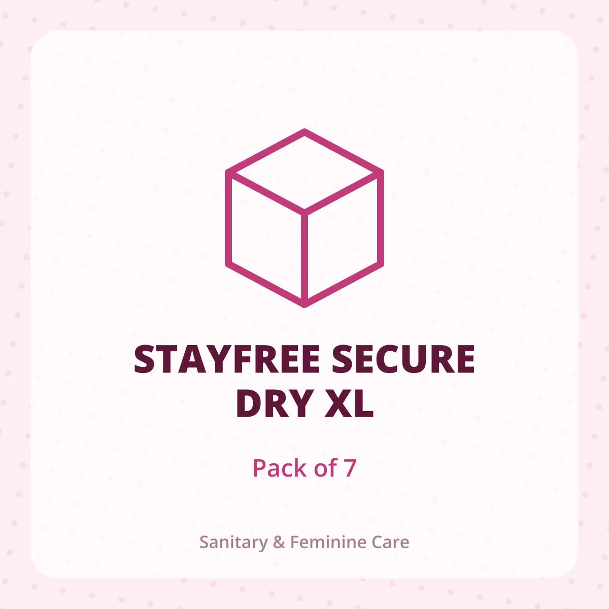 STAYFREE SECURE DRY XL 1X7
