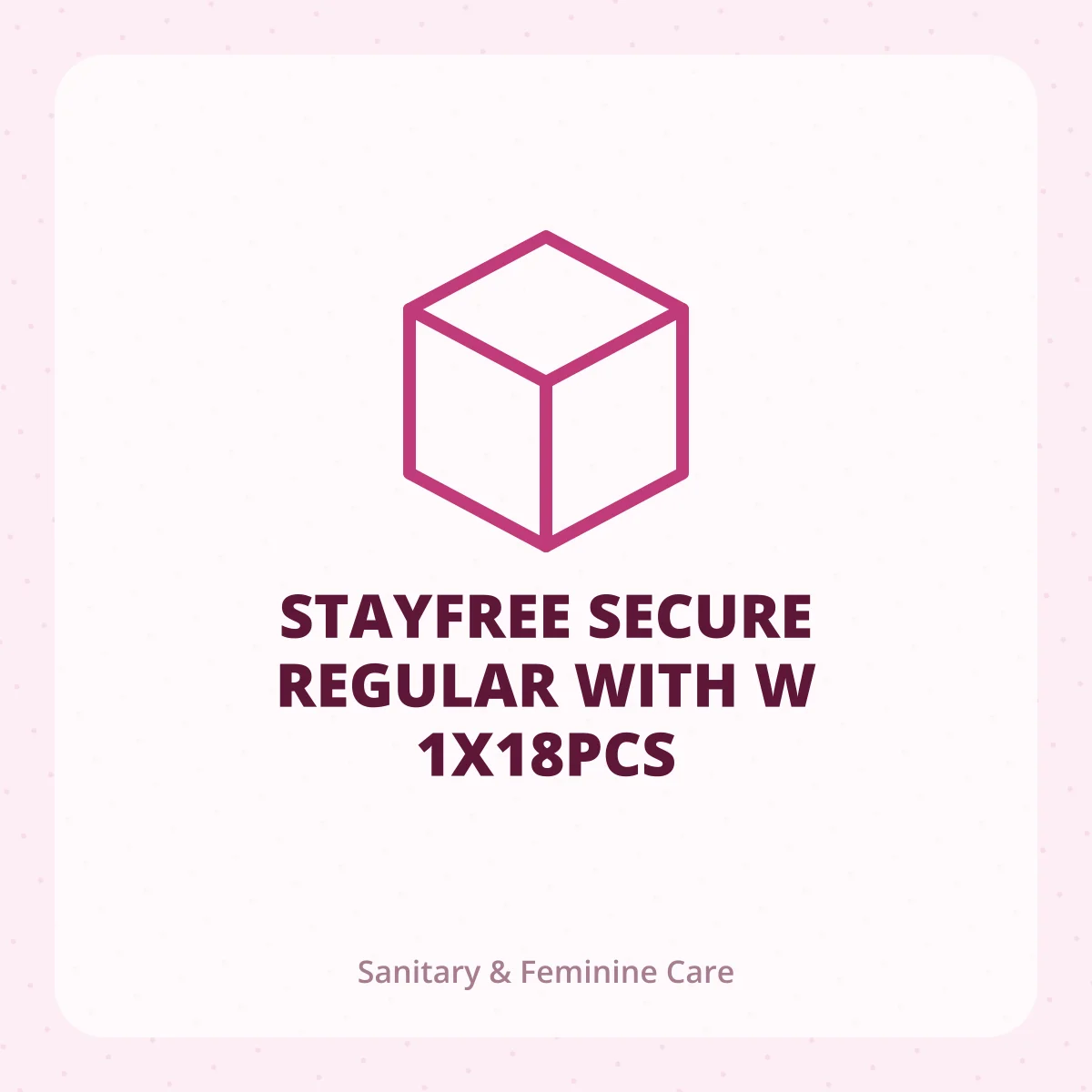 STAYFREE SECURE REGULAR WITH W 1X18PCS