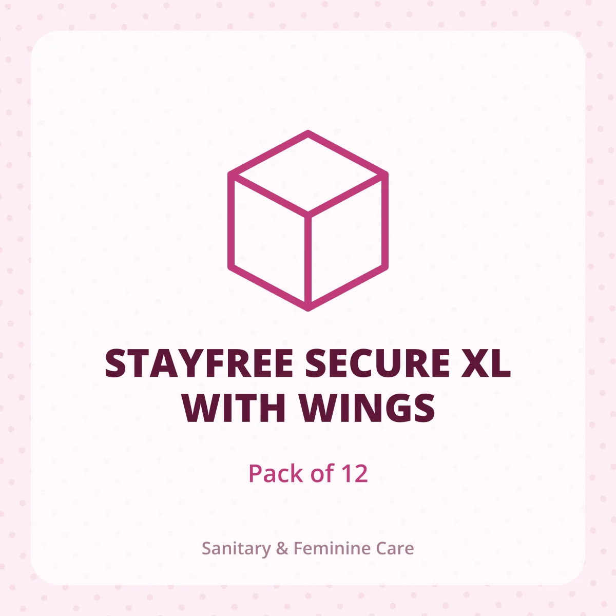 STAYFREE SECURE XL WITH WINGS 1X12